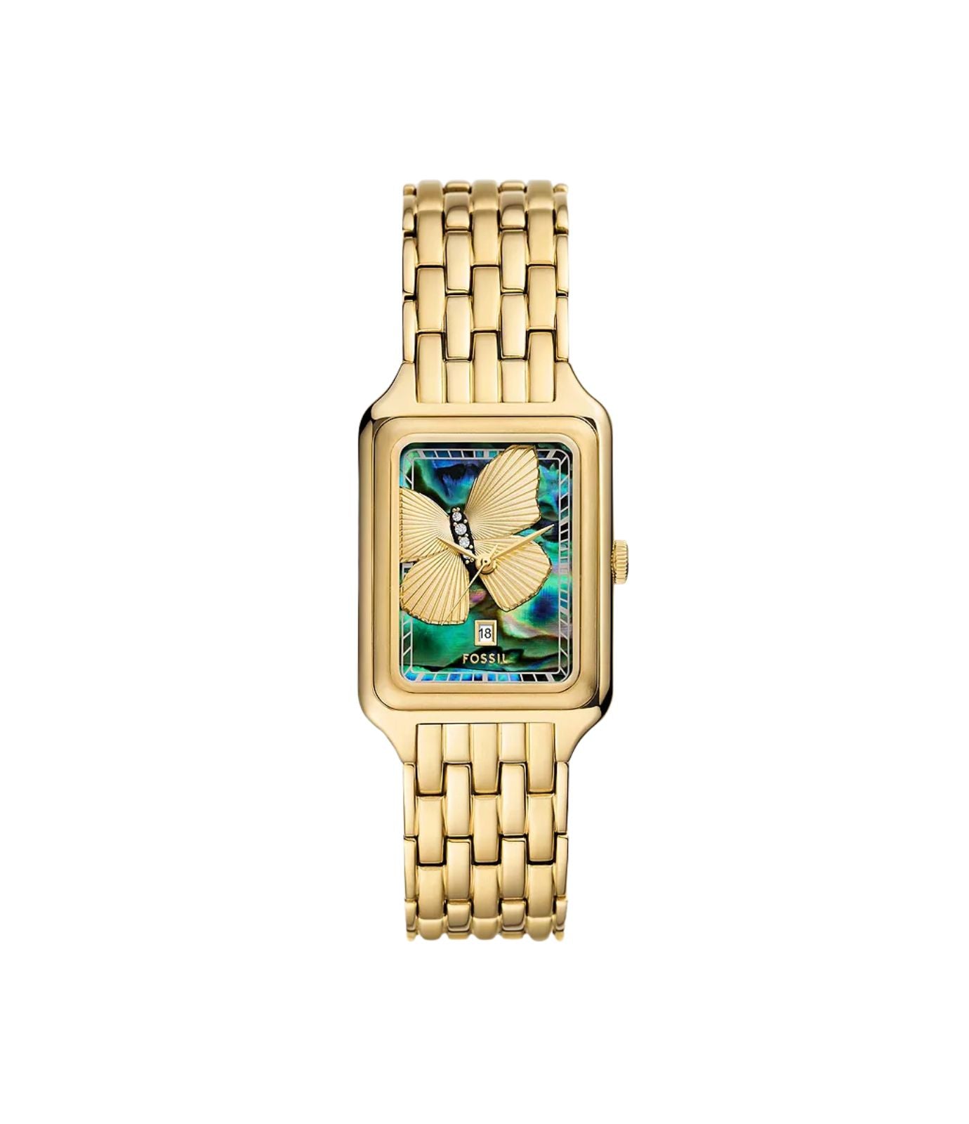 Fossil Raquel Three-Hand Date Stainless Steel Watch