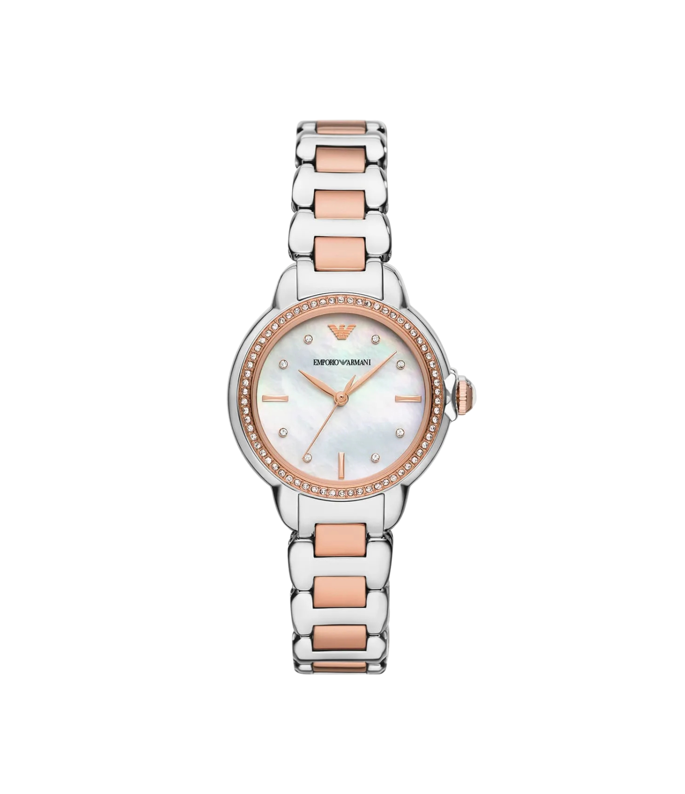 Emporio Armani Two Tone Rose Gold Watch