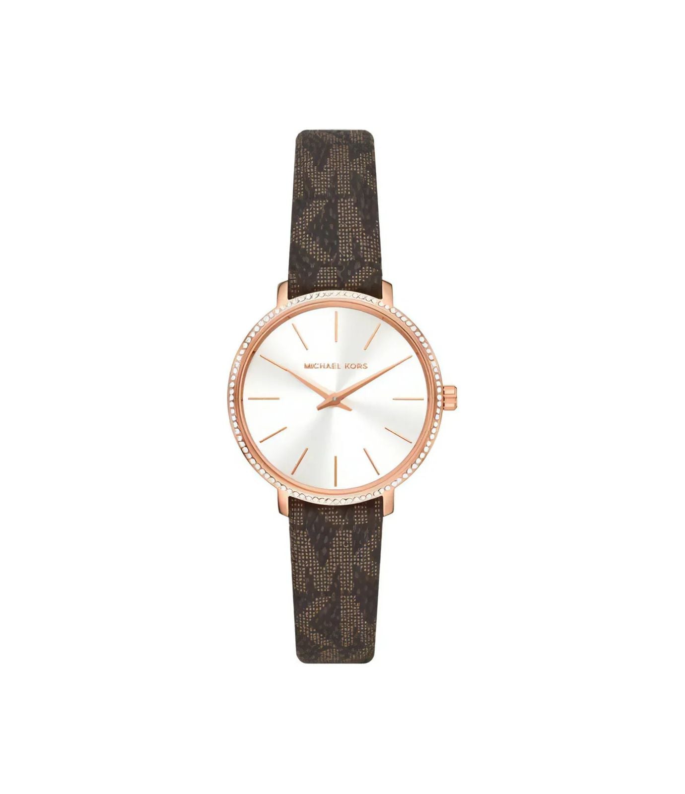 Michael Kors Pyper Logo and Rose Gold-Tone Watch