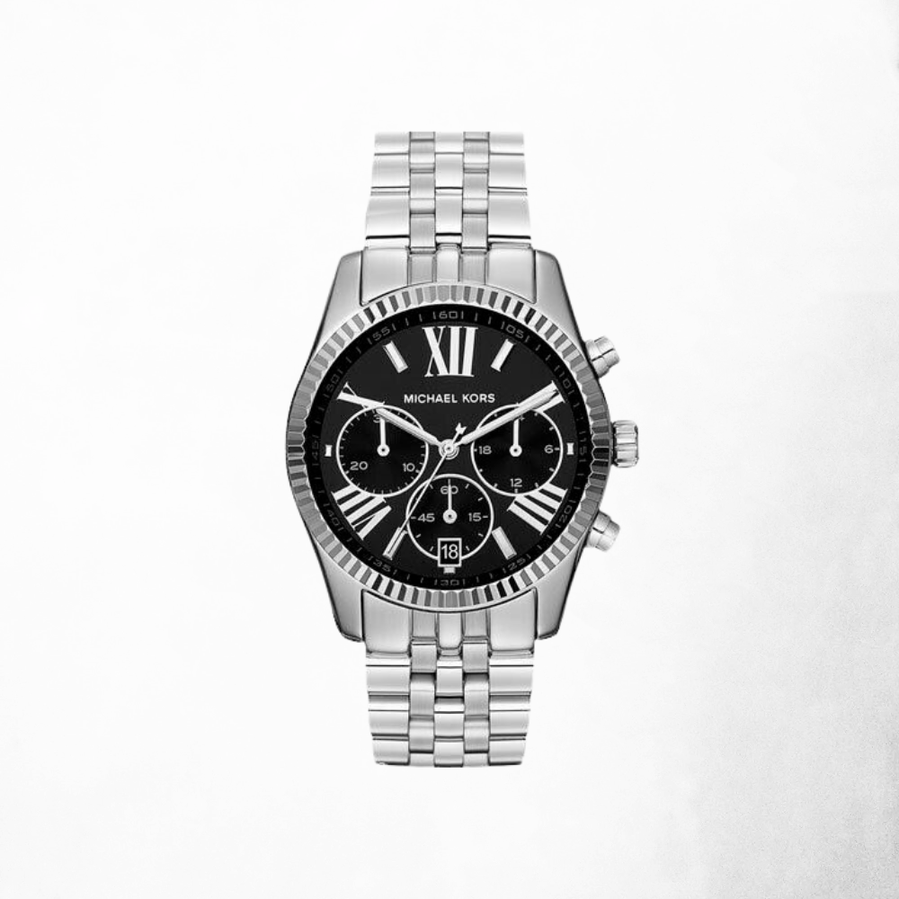 Michael Kors Men's Silver-Tone Lexington Watch