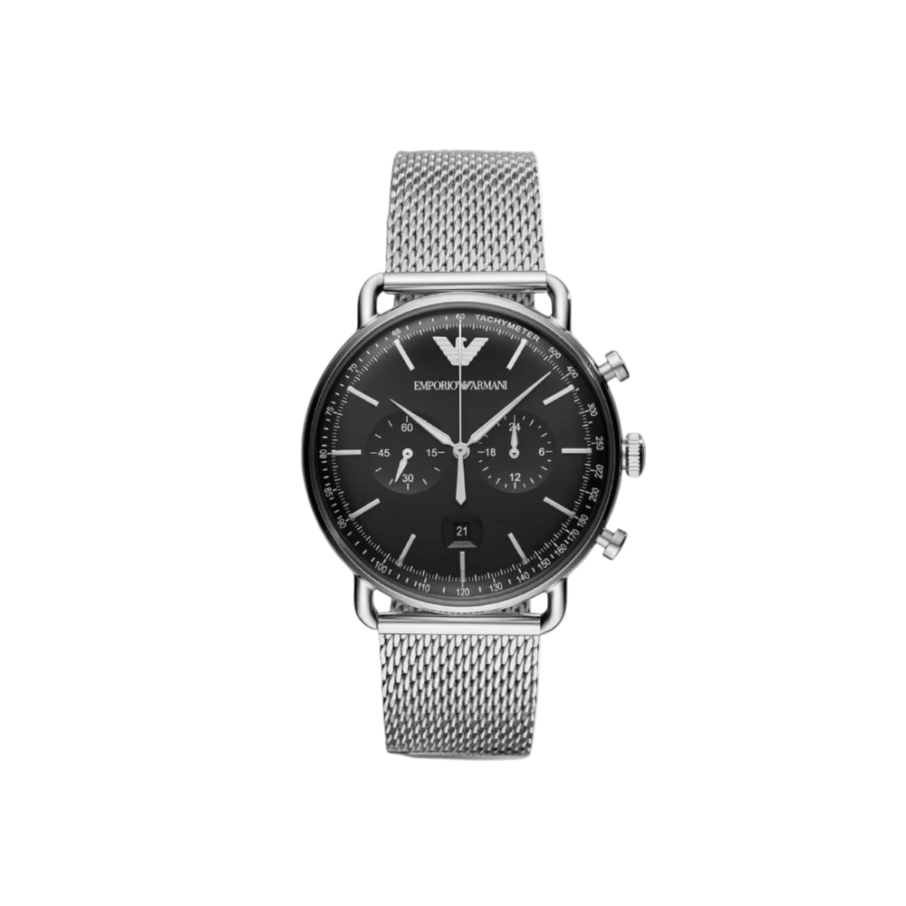 Emporio Armani Silver Stainless Steel Men'S Wach