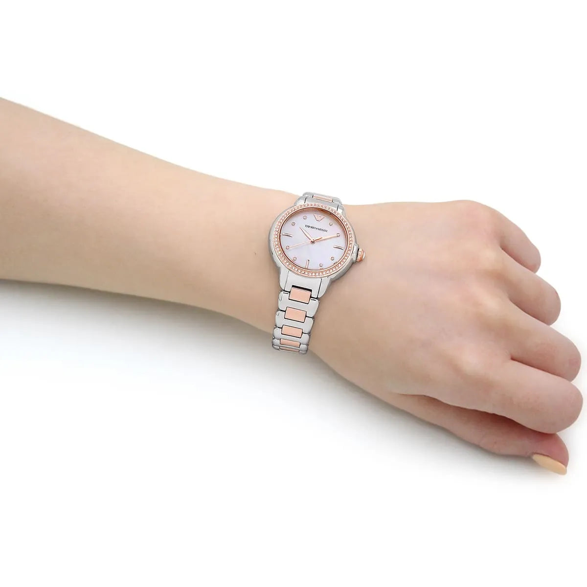 Emporio Armani Two Tone Rose Gold Watch