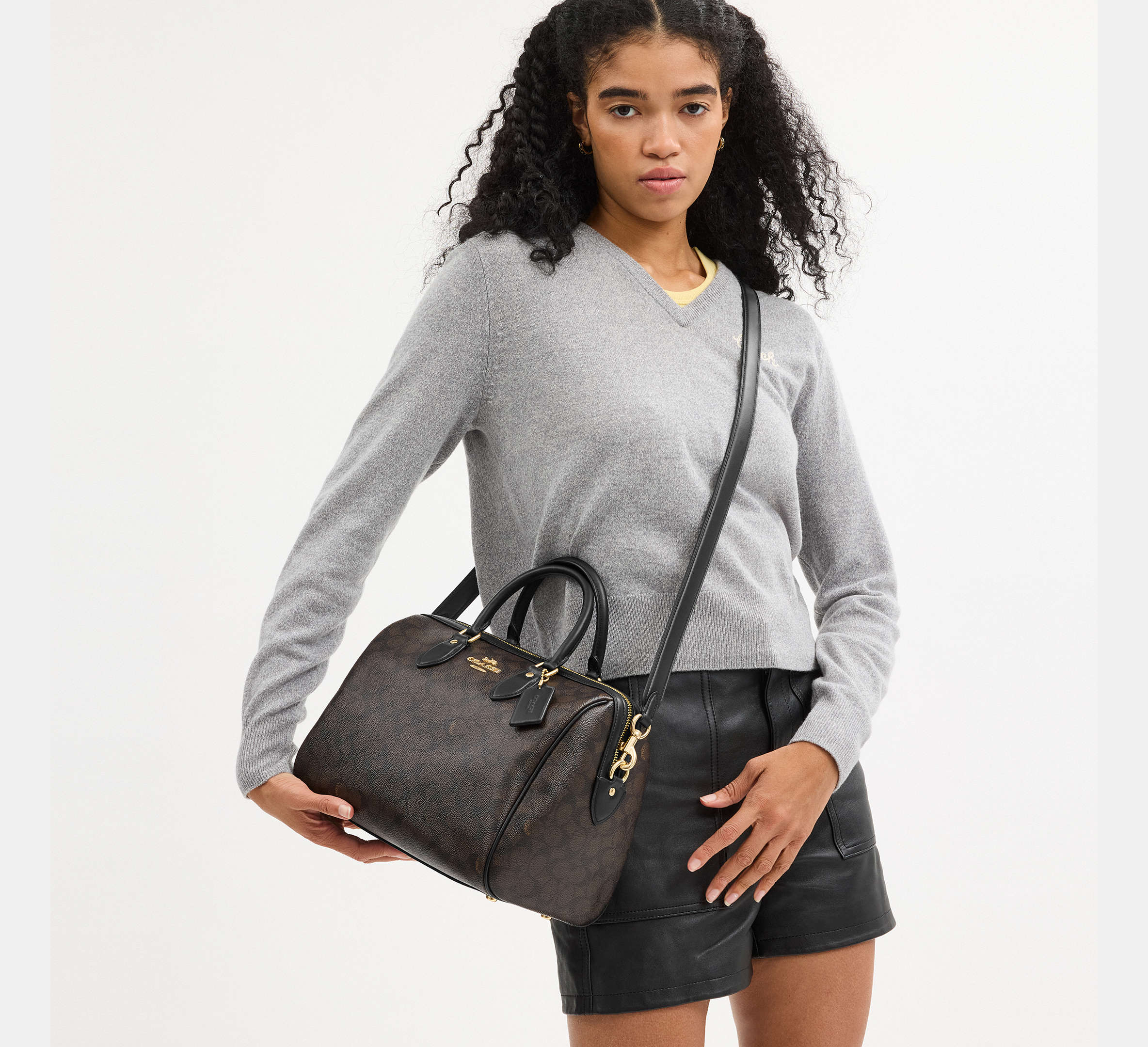 Rowan Large Satchel Bag In Signature Canvas