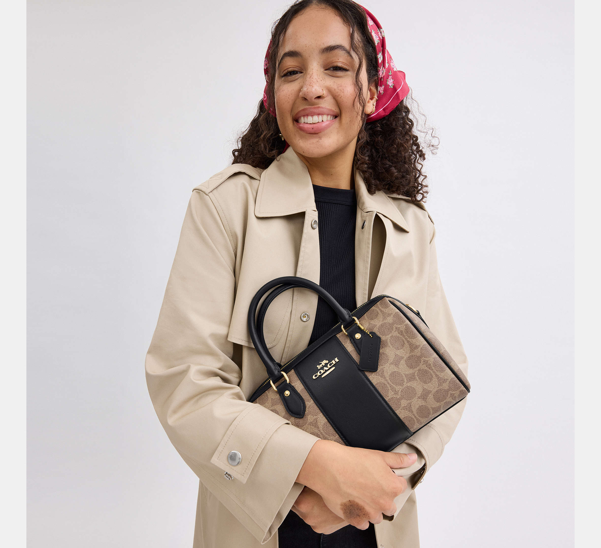 Rowan Satchel Bag in Signature Canvas