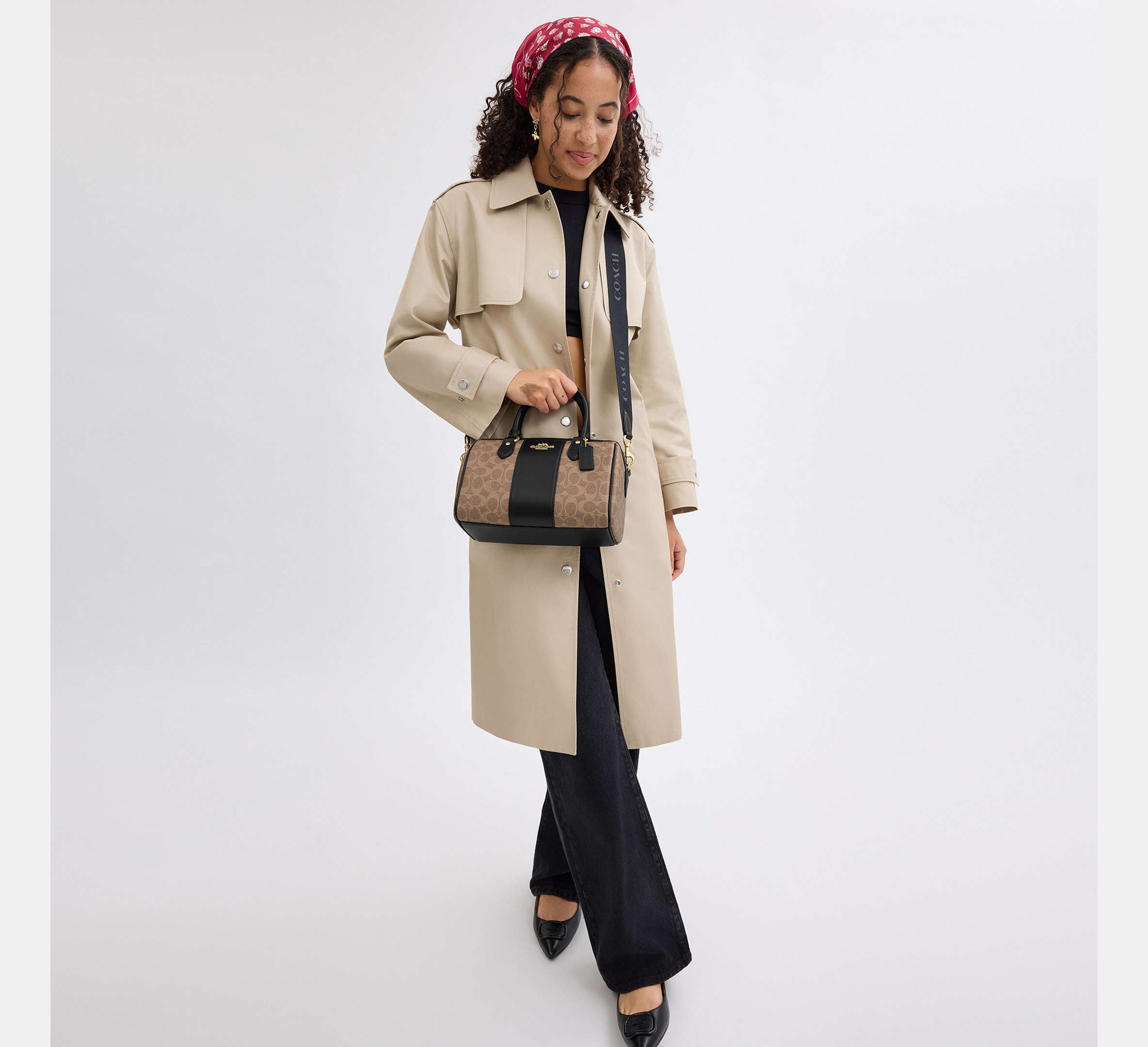 Rowan Satchel Bag in Signature Canvas