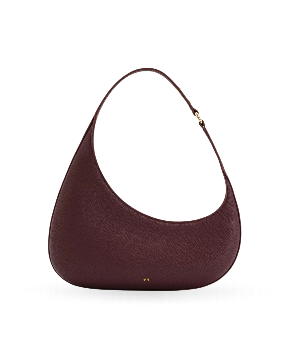 Harlee Shoulder Bag Claret front view - women's claret JW PEI bag, available in Sri Lanka at Time Vault