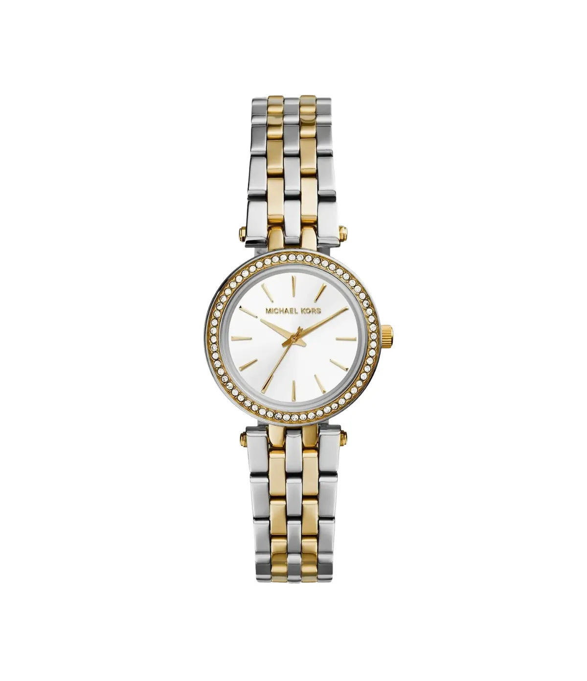 Darci Petite 26mm Rose Gold-Tone Watch MK3323 front view - women's Michael Kors watch with rose gold dial and rose gold finish, available in Sri Lanka at Time Vault