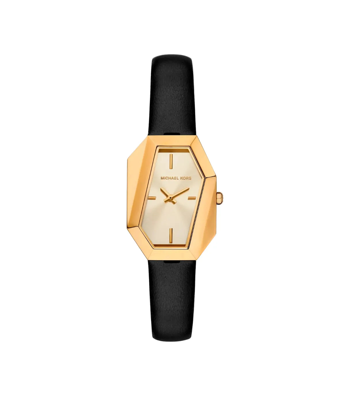 Suri 24mm Gold-Tone and Brown Leather Watch MK4880 front view - women's Michael Kors watch with gold dial and brown leather finish, available in Sri Lanka at Time Vault