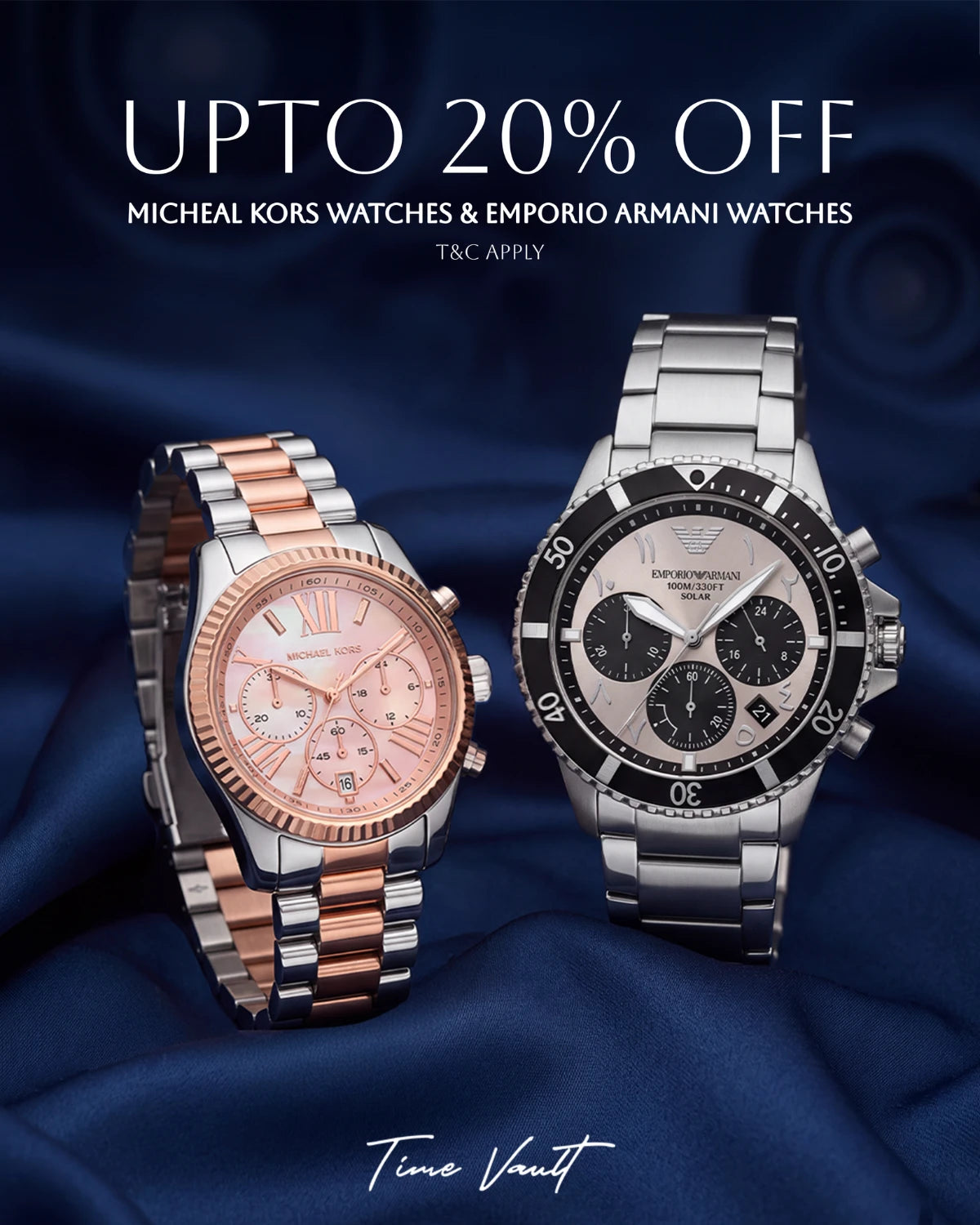 Michael Kors and Emporio Armani — Up to 20% off