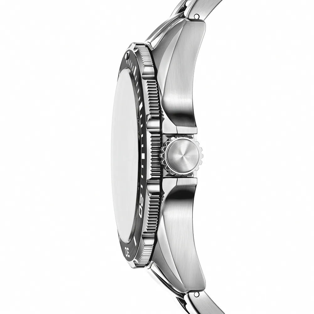 Fossil Urban Depth Silver Stainless Steel Strap Watch