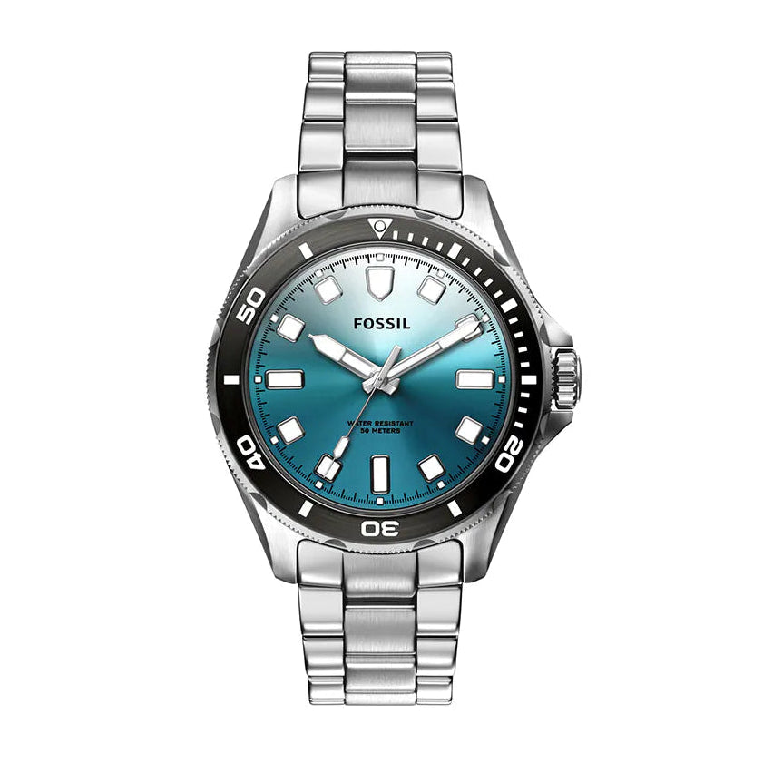 Fossil Urban Depth Silver Stainless Steel Strap Watch