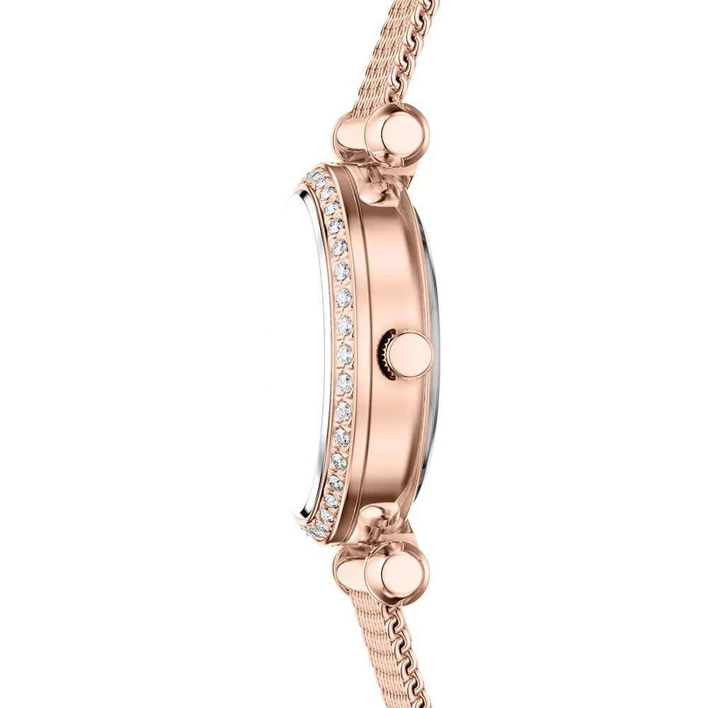 Tillie Mini Three-Hand Rose-Gold Stainless Steel Watch