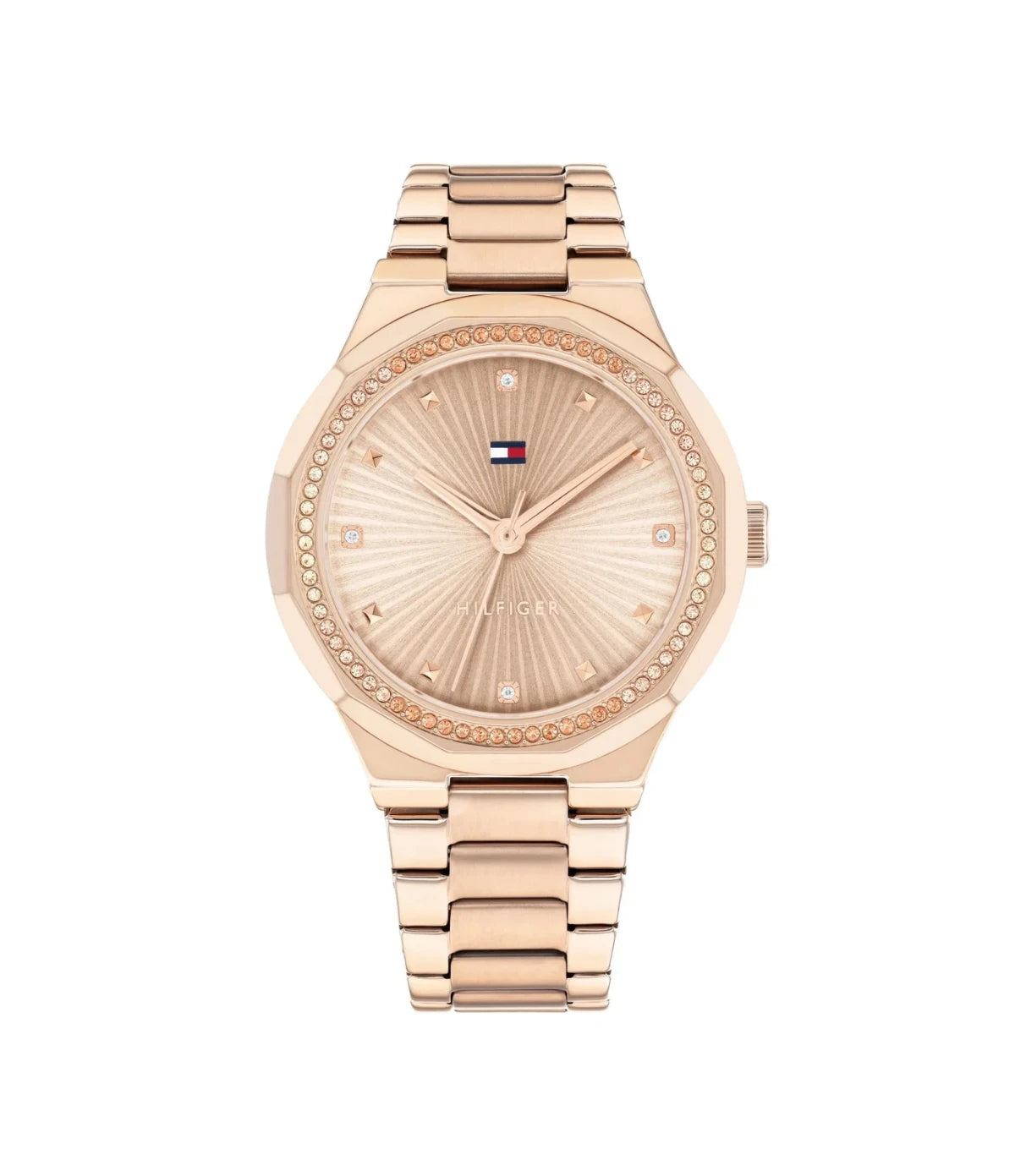 1782726 Tommy Hilfiger Piper Watch front dial view with rose gold round dial at Time Vault