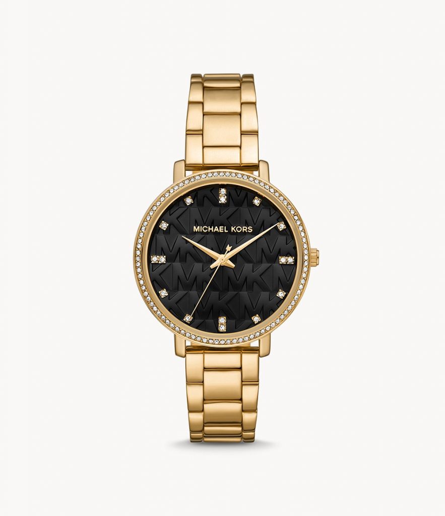 MICHAEL KORS PYPER THREE-HAND GOLD-TONE ALLOY WATCH – Time Vault