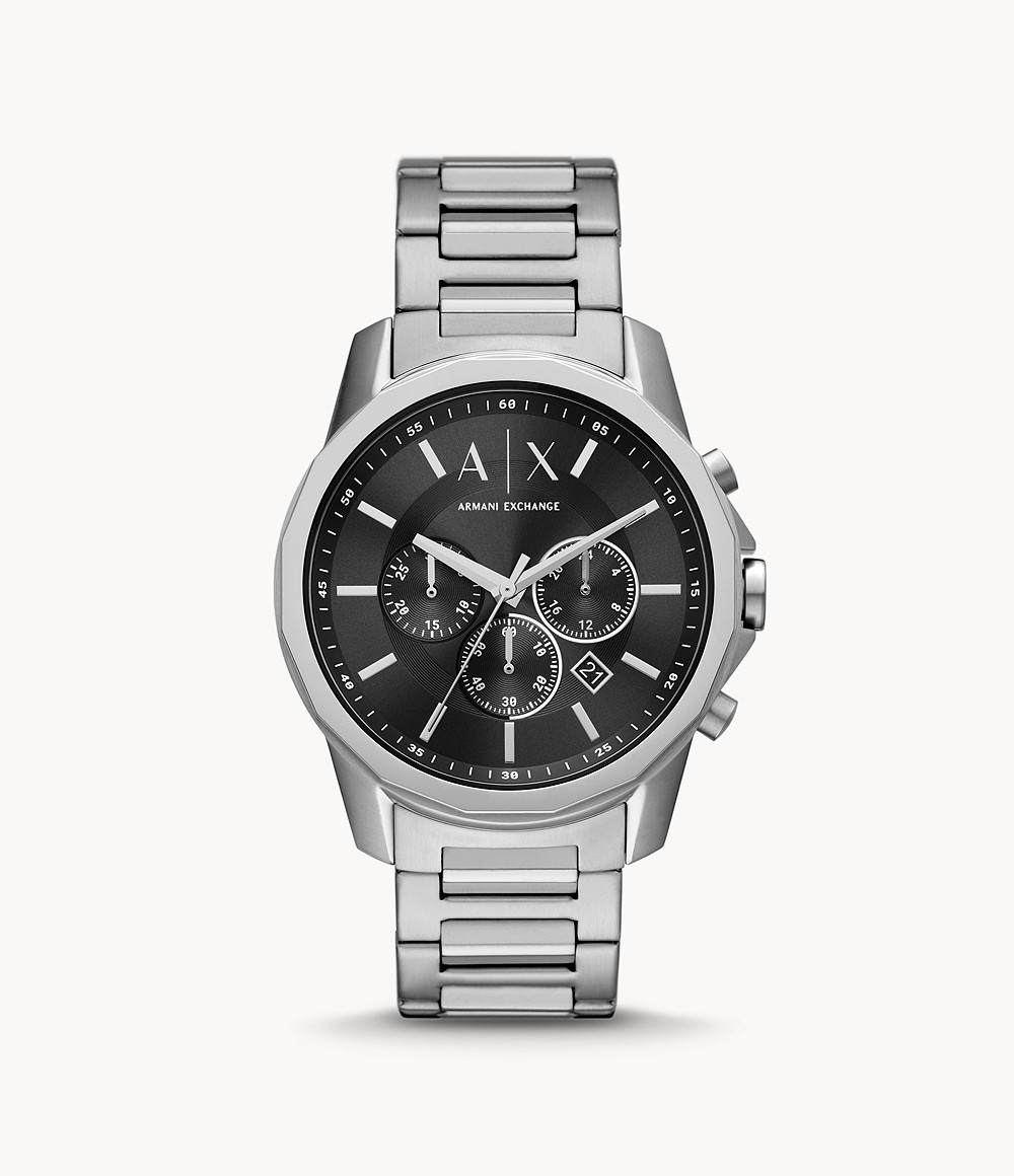 ARMANI EXCHANGE CHRONOGRAPH STAINLESS STEEL WATCH – Time Vault